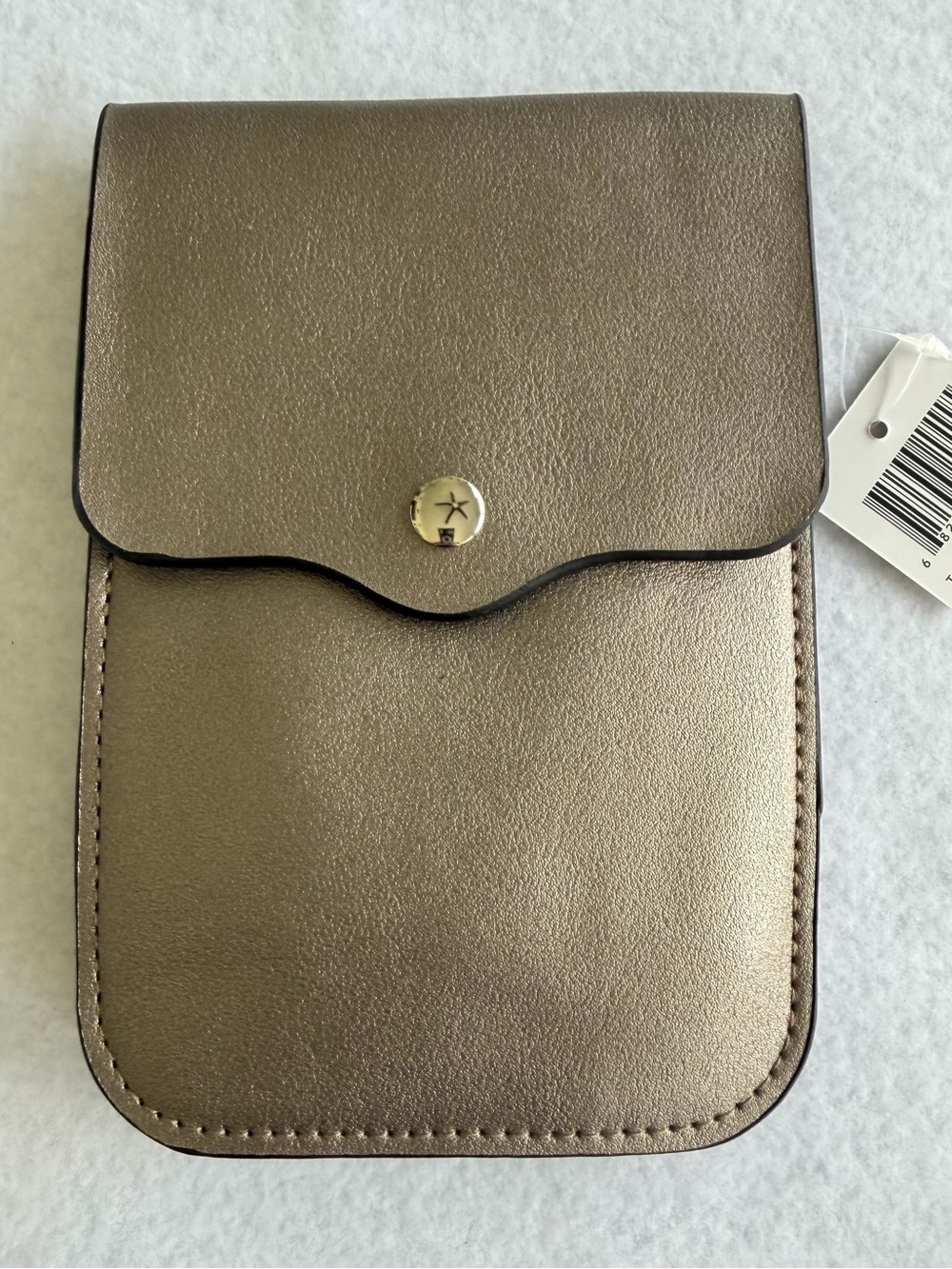Bijoux Terner Metallic Bronze Crossbody Phone Pouch